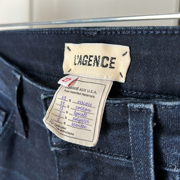 L'AGENCE Margot Jean Marino Blue 27 High Rise - Picture 7 of 9